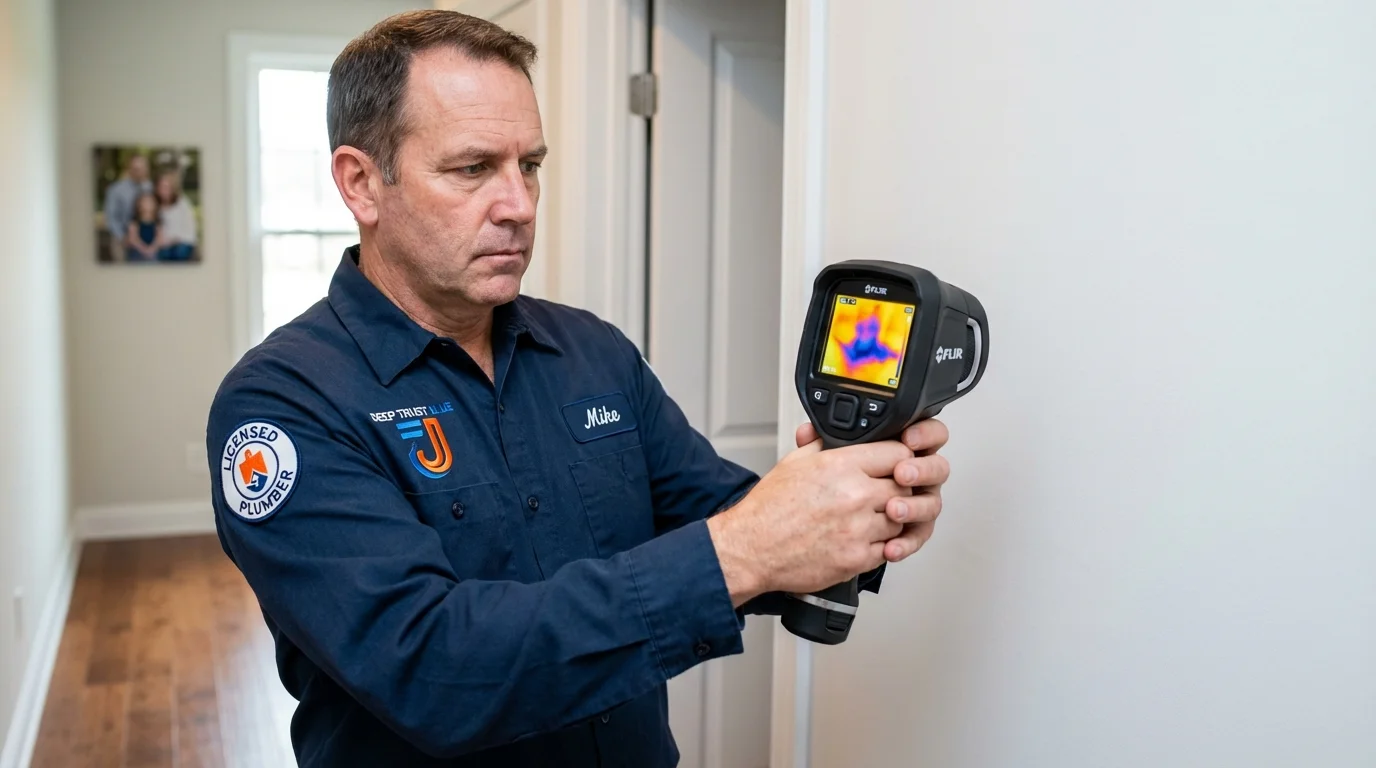 Thermal imaging leak detection by Johns Plumbing LLC in Pigeon Forge